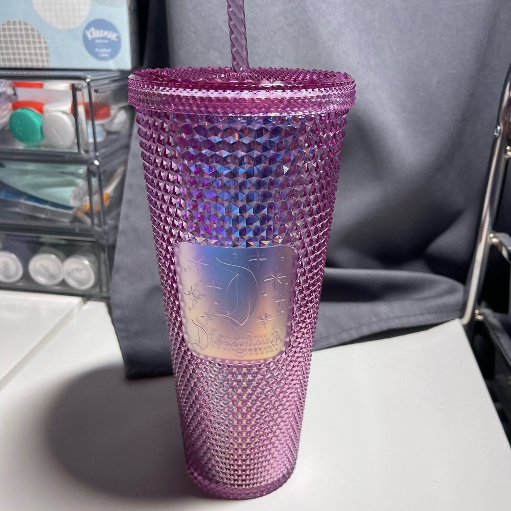 Disneyland Starbucks Tumbler Pink Studded